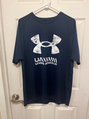 Under Armour Men’s Navy Short-Sleeve Logo Tee XL